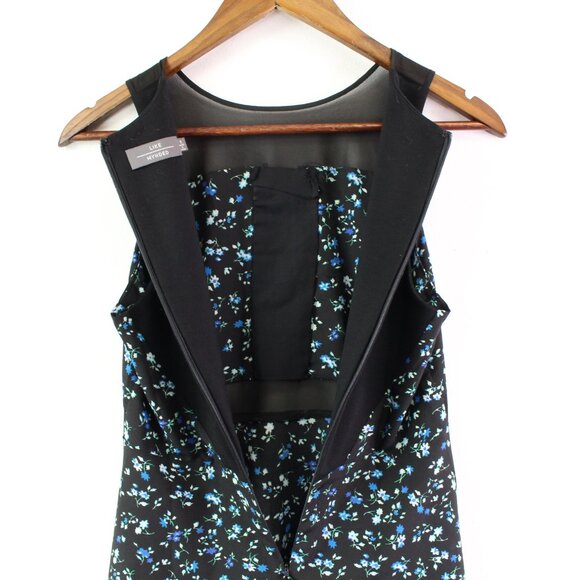 Like Mynded Sleeveless Black Floral Mini Dress Size S‎ - Picture 7 of 9